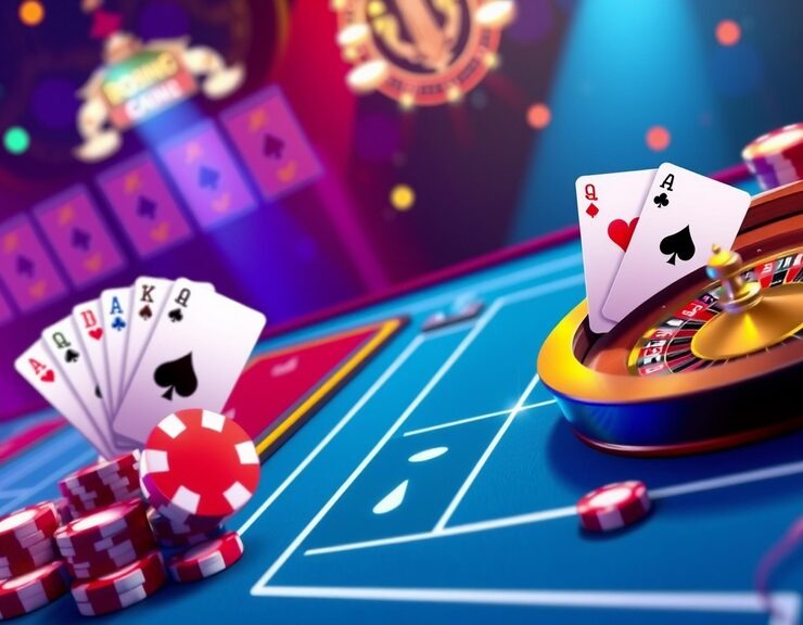 Mobile live casino table category screen on gacha99